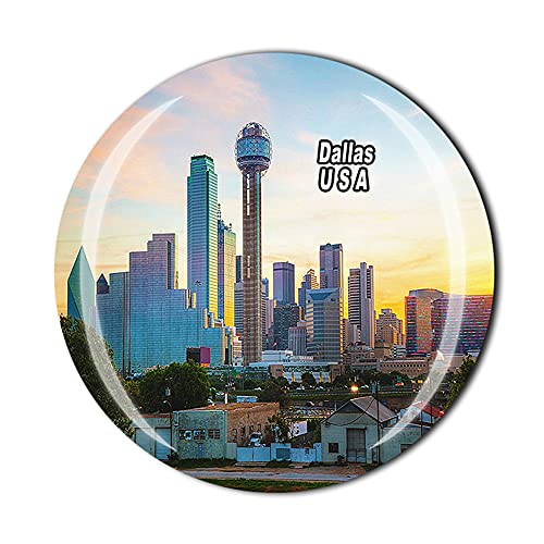 Dallas USA Amerika Kühlschrankmagnet Kristall Tourist Souvenir Geschenk Sammlung Kühlschrank Magnetaufkleber von Timefly