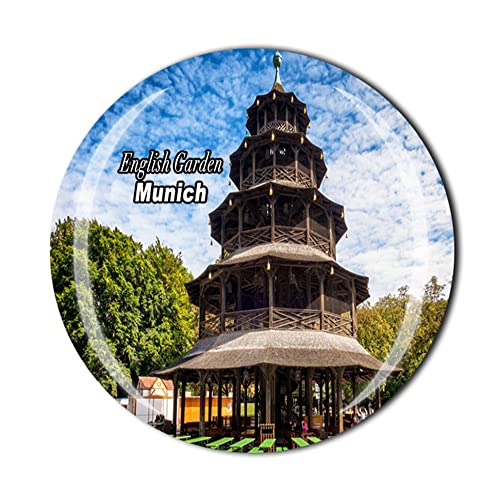 Englischer Garten München Bayern Deutschland Kühlschrankmagnet Kristall Touristen Souvenir Geschenkkollektion Kühlschrank Magnet Aufkleber von Timefly