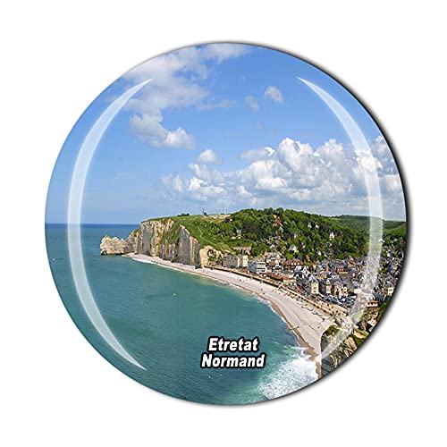 Etretat Normandie Frankreich Kühlschrankmagnet Kristall Tourist Souvenir Geschenk Sammlung Kühlschrank Magnetaufkleber von Timefly