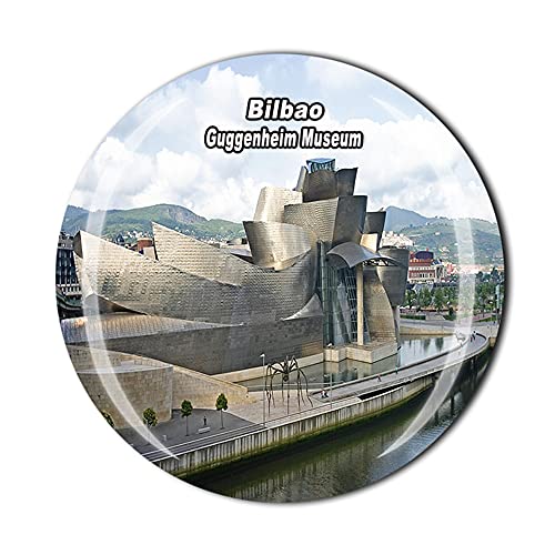 Guggenheim Museum Bilbao Spanien Kühlschrankmagnet Kristall Touristen Souvenir Geschenksammlung Kühlschrank Magnetischer Aufkleber von Timefly