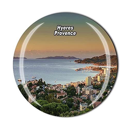 Hyeres Provence Frankreich-Kühlschrankmagnet, Kristall, Touristensouvenir, Geschenk-Kollektion, Kühlschrank-Magnetaufkleber von Timefly