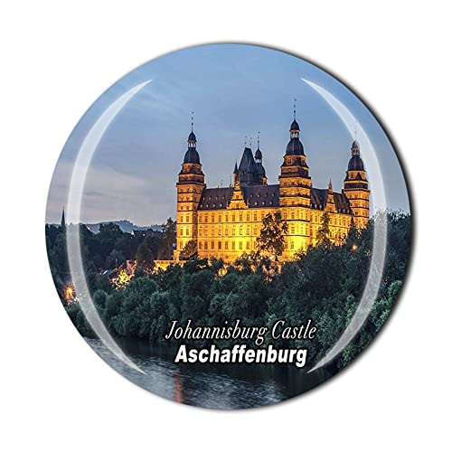 Johannisburg Schloss Aschaffenburg Bayern Deutschland Kühlschrankmagnet Kristall Touristen Souvenir Geschenkkollektion Kühlschrank Magnet Aufkleber von Timefly