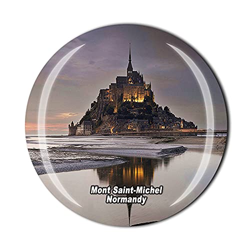 Kühlschrankmagnet Mont Saint Michel Normandie Frankreich Kristall Tourist Souvenir Geschenk Kollektion Kühlschrank Magnetaufkleber von Timefly