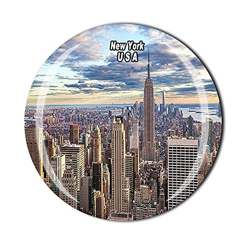 Kühlschrankmagnet New York USA Amerika Kristall Tourist Souvenir Geschenk Kollektion Kühlschrank Magnetaufkleber von Timefly