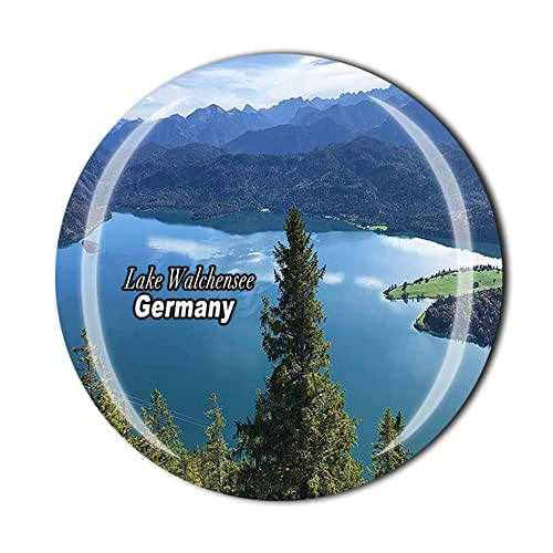 Kühlschrankmagnet Walchensee Deutschland, Kristall, Tourist, Souvenir, Geschenkkollektion, Kühlschrankmagnet, magnetischer Aufkleber von Timefly