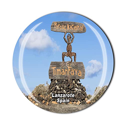 Lanzarote Spanien Kühlschrankmagnet Kristall Touristen Souvenir Geschenkkollektion Kühlschrank Magnet Aufkleber von Timefly