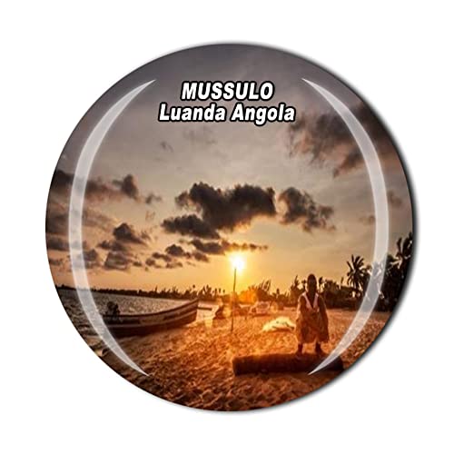 MUSSULO Kühlschrankmagnet Luanda Angola Kristall Touristen Souvenir Geschenkkollektion Kühlschrank Magnet Aufkleber von Timefly