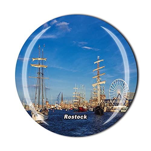 Rostock Mecklenburg-Vorpommern Deutschland Kühlschrankmagnet Kristall Touristen Souvenir Geschenkkollektion Kühlschrank Magnet Aufkleber von Timefly