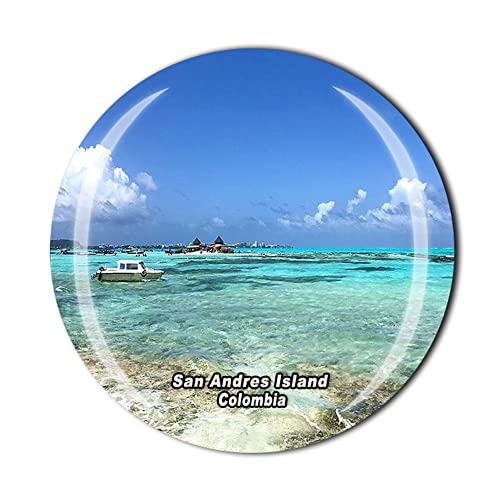 San Andres Island Kolumbien Kühlschrankmagnet Kristall Touristen Souvenir Geschenkkollektion Kühlschrank Magnet Aufkleber von Timefly