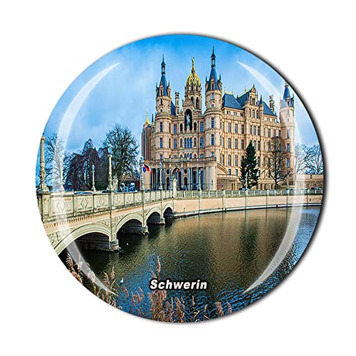 Schwerin Mecklenburg-Vorpommern Deutschland Kühlschrankmagnet Kristall Touristen Souvenir Geschenkkollektion Kühlschrank Magnet Aufkleber von Timefly