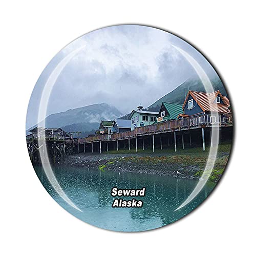 Seward Alaska USA Amerika Kühlschrankmagnet Kristall Tourist Souvenir Geschenk Sammlung Kühlschrank Magnetaufkleber von Timefly