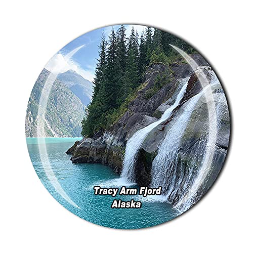 Tracy Arm Fjord Juneau Alaska USA Amerika Kühlschrankmagnet Kristall Tourist Souvenir Geschenk Kollektion Kühlschrank Magnetaufkleber von Timefly