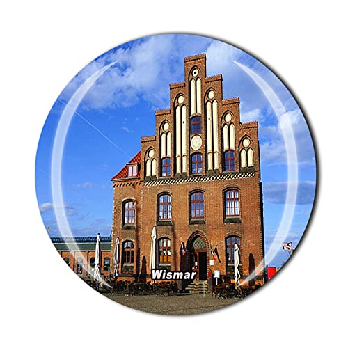 Wismar Mecklenburg-Vorpommern Deutschland Kühlschrankmagnet Kristall Touristen Souvenir Geschenksammlung Kühlschrank Magnet Aufkleber von Timefly