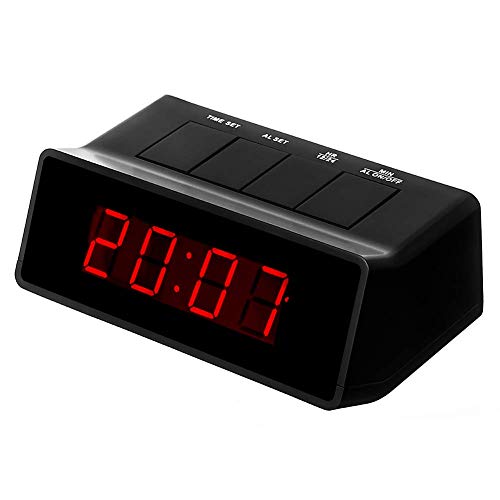 Timegyro 110 db Extra lauter digitaler LED-Wecker Batteriebetrieben für schwere Schläfer, AA-Batteriestrom/nur betrieben von Timegyro