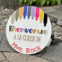 Türschild Für Lehrer Willkommen Im Schulzimmer von TimelessNotion