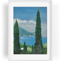 Kein Druck Echtes Handgemaltes Ölgemälde Wunderschöne Ölfarben Unikat Leinwand Alpensee Landschaft Berge Bäume Natur Alpen Kein Druck Echtes Handgemaltes Ölgemälde Wunderschöne Ölfarben Unikat Leinwand Alpensee Landschaft Berge Bäume Natur Alpen von TimelessOil