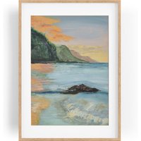 Kein Druck Echtes Handgemaltes Ölgemälde Wunderschöne Ölfarben Unikat Leinwand Meer Küste Ozean Impressionistisch Wellen Strand Kein Druck Echtes Handgemaltes Ölgemälde Wunderschöne Ölfarben Unikat Leinwand Meer Küste Ozean Impressionistisch Wellen Strand von TimelessOil