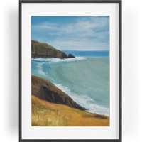 Kein Druck Echtes Handgemaltes Ölgemälde Wunderschöne Ölfarben Unikat Leinwand Ozean Meer Küste Strand Wellen Natur Horizont Kein Druck Echtes Handgemaltes Ölgemälde Wunderschöne Ölfarben Unikat Leinwand Ozean Meer Küste Strand Wellen Natur Horizont von TimelessOil