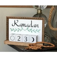 Ramadan Kalender - Countdown Blockkalender Dekor Mondphasen von TimelessTouchDesigns