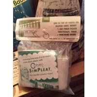 Jahrgang 1950S 1960S Frauenrock Band Für Vorhänge Deadstock in Original Paket 3 Yards Konso Sim Falte Marke von TimelessTreasuresVCB
