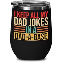 Alle Meine Papa Witze in Einem Papa-A-Base Weinglas, Vatertagsgeschenk, Lustige Besten Papa, Geschenk Für Lustiges von Timelessgiftshops