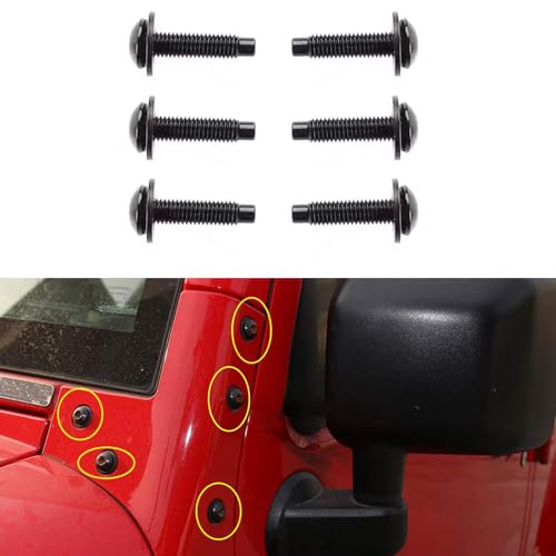 Timilge 6 Stück Schraubschrauben, Ersatz für Wrangler (für JK) von Timilge