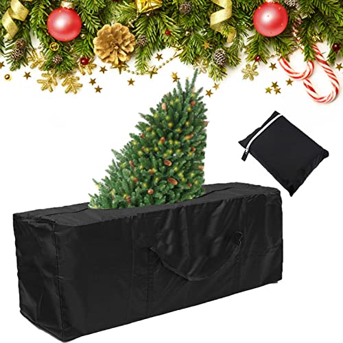 Timisea Aufbewahrungstasche Schutzhülle Gartenauflagen für Auflagentasche Gartenuflagen 210D Oxford-Gewebe, Wasserdicht UV-beständig,Chwerlast Reißfest für Kissen Zelt Weihnachtsbaum(173 * 76 * 52CM) von Timisea