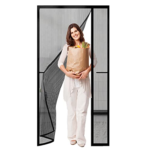Timisea Fliegengitter Tür Magnet,90 * 210cm Insektenschutz Balkontür, Magneten fliegengitter ohne Bohren Selbstklebend Insektenschutz Vorhang fur Balkon, Terrasse Timisea Fliegengitter Tür Magnet,90 * 210cm Insektenschutz Balkontür, Magneten fliegengitter ohne Bohren Selbstklebend Insektenschutz Vorhang fur Balkon, Terrasse von Timisea