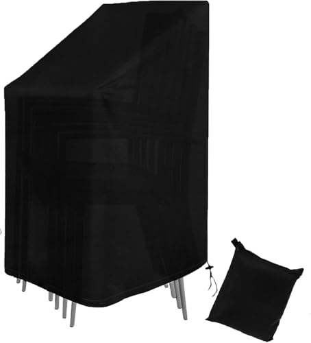 Timisea Schutzhülle für Gartenstühle, Wasserdicht & UV-beständig, 420D Oxford – Für Stapelstühle, 75x75x120cm Timisea Schutzhülle für Gartenstühle, Wasserdicht & UV-beständig, 420D Oxford – Für Stapelstühle, 75x75x120cm von Timisea