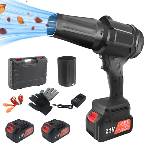 Timisea Turbo Jet Blower Profi-Set Lithium-Akku Gebläse mit 2 Akkus, Ladegerät, Koffer Variabler Luftstrom für Laub, Auto, Industrie Inkl. Ersatzkopf und Zubehör Leicht & kraftvoll Timisea Turbo Jet Blower Profi-Set Lithium-Akku Gebläse mit 2 Akkus, Ladegerät, Koffer Variabler Luftstrom für Laub, Auto, Industrie Inkl. Ersatzkopf und Zubehör Leicht & kraftvoll von Timisea