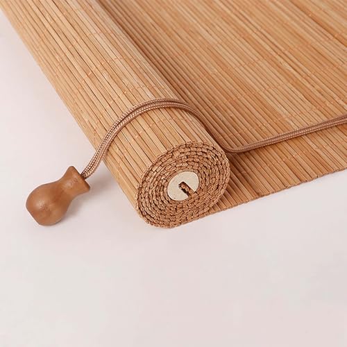 Bambusrollo Aussenbereich 120x200cm, Sonnenschutz Bambus Jalousie Inkl Montaematerial Rollo Holz für Fenster und Türen - 120x200cm von Timizi