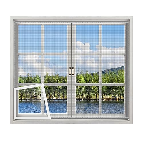 Timizi Insektenschutz Gewebe 110x200cm, Klettverschluss Band Mückenschutz Tur Verschiedene Größen Fliegengitter Fenstergitter, für Fenster, Türen und Lichtschächte. - Grau Timizi Insektenschutz Gewebe 110x200cm, Klettverschluss Band Mückenschutz Tur Verschiedene Größen Fliegengitter Fenstergitter, für Fenster, Türen und Lichtschächte. - Grau von Timizi