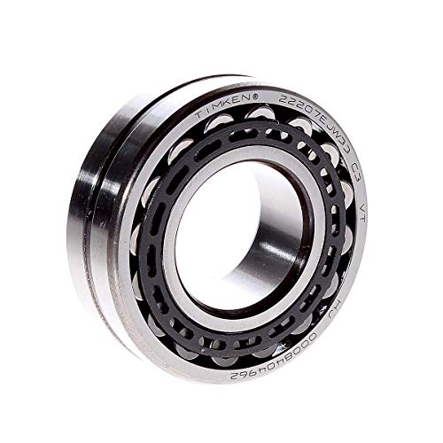 Timken 22207EJW33 Serie 222 Kugelrollenlager, gestanzter Nitrid-Stahlkäfig, High Perf, Std. Gleitlöcher und Nut in OR, 35 mm Bohrung von Timken