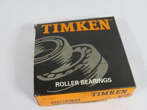 Timken 22211EJW33 Serie 222 Kugelrollenlager, gestanzter Nitrid-Stahlkäfig, High Perf, Std. Gleitlöcher und Nut in OR, 55 mm Bohrung von Timken