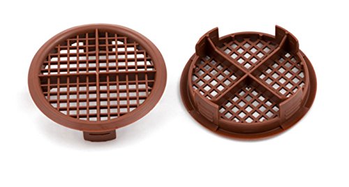 20 Nummer Kunststoff braun Soffitte Push In Dachluefter Airflow Ventilator 70 mm 14.61 cm Durchmesser von LaCyan