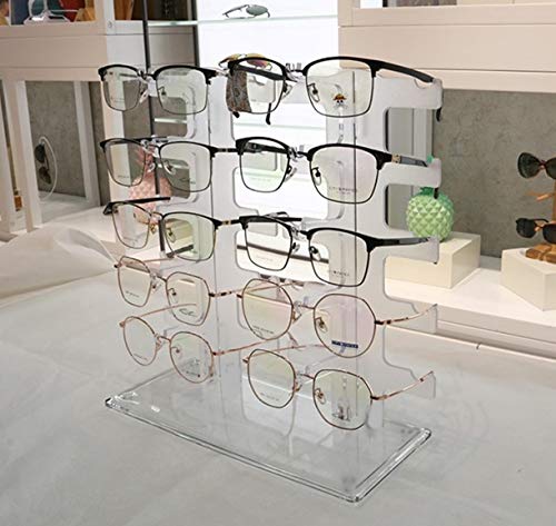 Timo Brillenständer für 10 Brillen Brillenhalter Acryl Brillendisplay Brillenregal von Timo