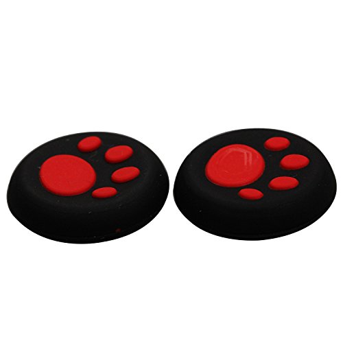 Timorn Schutzkatzenpfote Art-Silikon-Abdeckung-Controller Joystick Thumb-Stick Grip Cap für PS4 PS3 PS2 Xbox One / 360 Game-Controller (1 Paar) von Timorn