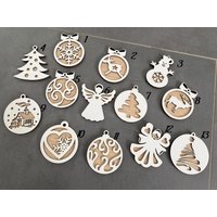 Weihnachtskugel Holz Motiv | Christbaumkugel Weihnachtsgeschenk Eichenfurnier Weihnachten Advent Christbaumschmuck Weihnachtskugel Holz Motiv | Christbaumkugel Weihnachtsgeschenk Eichenfurnier Weihnachten Advent Christbaumschmuck von TimosholzWerkstatt