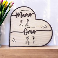 Weihnachtsgeschenk Für Mama Mit Geburtsblumen Personalisiertes Geschenk Zum Muttertag Geburtstag Aus Holz Weihnachtsgeschenk Für Mama Mit Geburtsblumen Personalisiertes Geschenk Zum Muttertag Geburtstag Aus Holz von Timsholzzauberer