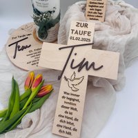Geschenk Zur Taufe Taufkreuz Mit Eigenem Spruch Taufpate Taufgeschenk Name Holzkreuz Geburt Kommunion Firmung Konfirmation Geschenk Zur Taufe Taufkreuz Mit Eigenem Spruch Taufpate Taufgeschenk Name Holzkreuz Geburt Kommunion Firmung Konfirmation von Timsholzzauberer
