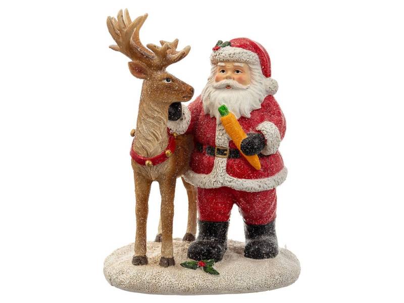 Timstore Weihnachtsmann 233971 Weihnachtsmann Santa mit Waldbewohner (1 St), weihnachtliche Deko von Timstore