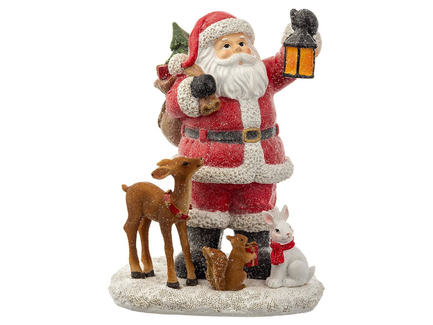 Timstore Weihnachtsmann 233971 Weihnachtsmann Santa mit Waldbewohner (1 St), weihnachtliche Deko von Timstore