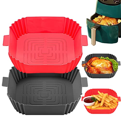 Silikon Backform für Heißluftfritteuse-Backpapier Für Heißluftfritteuse Zuschnitte,Silikonform Für Heißluftfritteuse Airfryer Zubehör Silikonbackformen Air Fryer Silikon Accessories Silikoneinsatz von Timyca