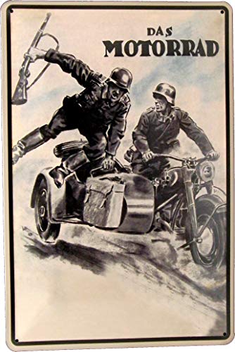 Blechschild 20x30 Das Motorrad Beiwagen Gespann Zündapp DB 200 Militär im Retro Vintage Nostalgie Design historisch Deutschland Blechschild 20x30 Das Motorrad Beiwagen Gespann Zündapp DB 200 Militär im Retro Vintage Nostalgie Design historisch Deutschland von Tin Sign