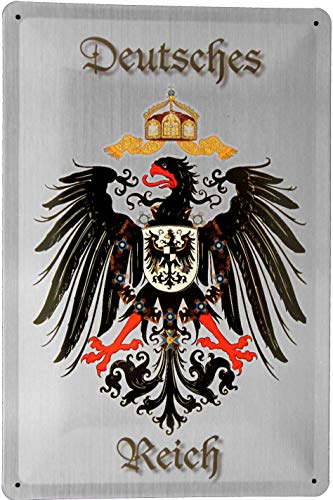 Blechschild 20x30 Deutsches Reich mit Adler Wappen Kaiserreich 1871-1918 im Retro Nostalgie Vintage Design Blechschild 20x30 Deutsches Reich mit Adler Wappen Kaiserreich 1871-1918 im Retro Nostalgie Vintage Design von Tin Sign