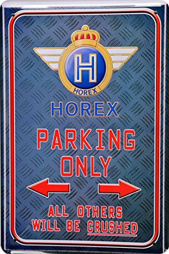Blechschild Horex Parking Only Motorrad Bike Blechschild 20 x 30 Retro Blech Metal Sign XP62 von Tin Sign