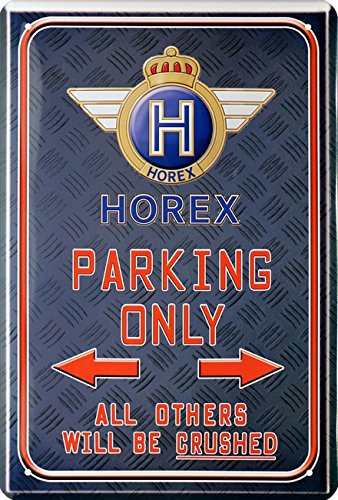 Horex Parking Only Motorrad Bike Blechschild 20 x 30 Retro Blech 960 von Tin Sign