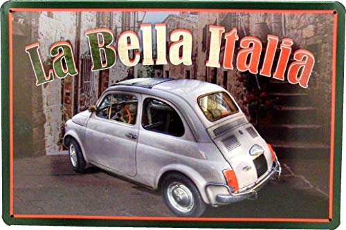 Tin Sign Blechschild 20x30 La Bella Italia Urlaub Italien 500 Auto Bistro Gastronomie Pizza Pasta Restaurant Ferien Freizeit Reisen Tin Sign Blechschild 20x30 La Bella Italia Urlaub Italien 500 Auto Bistro Gastronomie Pizza Pasta Restaurant Ferien Freizeit Reisen von Tin Sign
