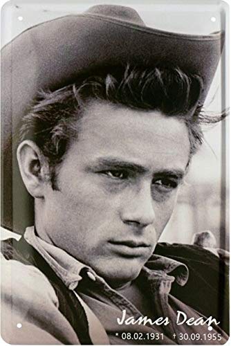 Tin Sign Blechschild 20x30 cm James Dean US Kult Schaupieler Film Legende Bar Kneipe Cafe Metall Schild von Tin Sign