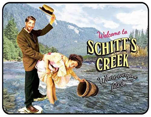 Tin Sign Wanddekoration, Vintage-/Retro-Stil, Motiv: Man Cave, Bar, Kneipe, Schuppen, Geschenk, Aluminium, Metall, Wanddekoration, inspiriert von Schitts Creek TV-Show, Stadt, 15 x 20 cm von Tin Sign